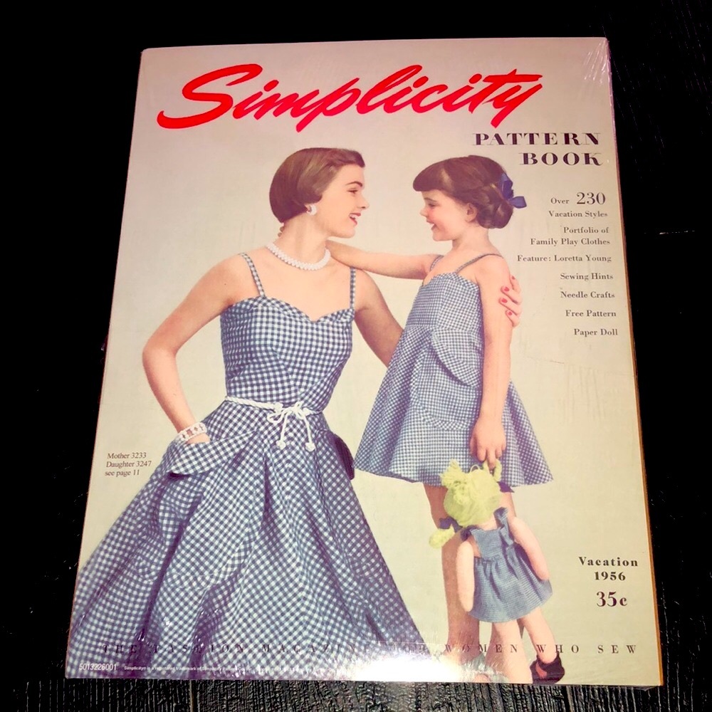 Simplicity Pattern Book Wall Print Art Home Decor‎ 14”x16” NEW